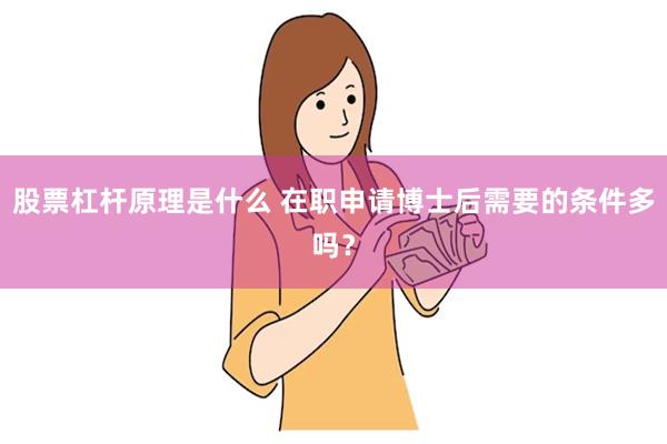 股票杠杆原理是什么 在职申请博士后需要的条件多吗？