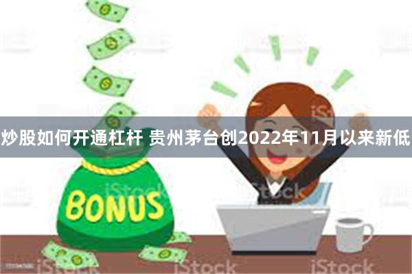 炒股如何开通杠杆 贵州茅台创2022年11月以来新低