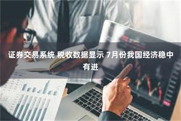 证券交易系统 税收数据显示 7月份我国经济稳中有进